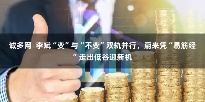 诚多网  李斌“变”与“不变”双轨并行，蔚来凭“易筋经”走出低谷迎新机